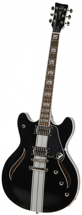 VGS VSH-120 Raven Black Mustang Semi Hollow
