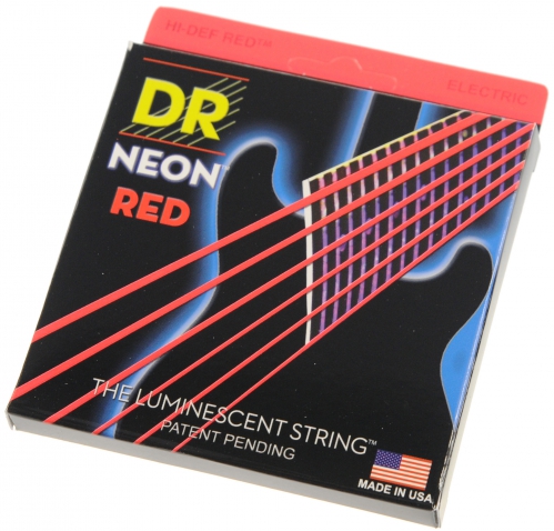 DR NRE 10 HiDef Red Neon Medium struny na elektrickou kytaru