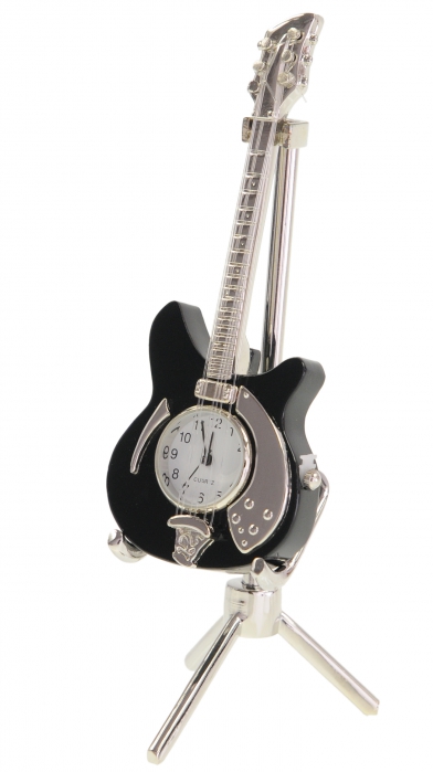 Zebra Music mini guitar with watch