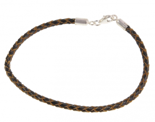 Zebra Music basketwork strap 19cm, bracelet, silver drubbing, B030
