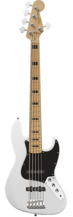 Fender Squier Vintage Modified Jazz Bass V Olympic White basov kytara