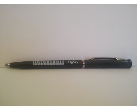 Zebra Music pen with piano theme
