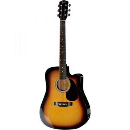 Fender Squier SA105 CE Sunburst elektricko-akustick kytara
