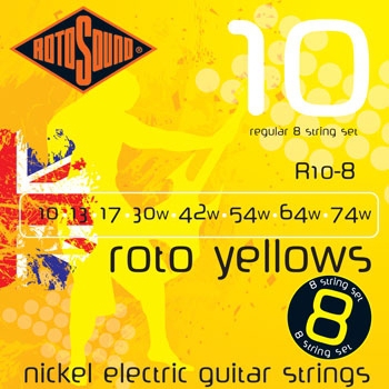 Rotosound R-10-8 Roto Yellows struny na elektrickou kytaru