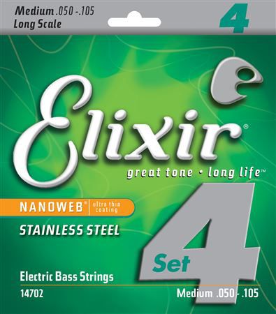 Elixir 14702 NW stainless steel struny na basovou kytaru