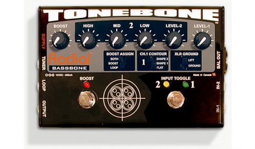 Radial Tonebone Bassbone OD pedzesilova pro basovou kytaru