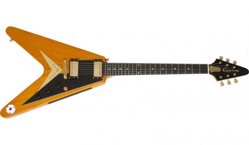  Epiphone Joe Bonamassa 1958 ″Amos″ Korina Flying-V Outfit