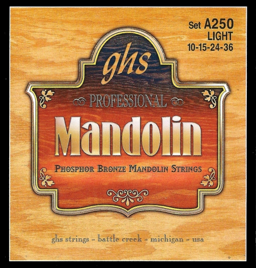GHS Professional struny pro mandolnu, Loop End, Phosphor Bronze, Light, .010-.036