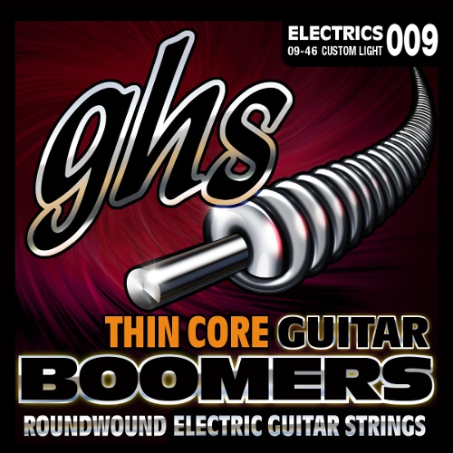 GHS Thin Core Guitar Boomers struny pro elektrickou kytaru, Custom Light, .009-.046