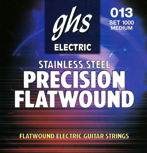 GHS Precision Flatwound struny pro elektrickou kytaru, Ultra Light, .013-.054