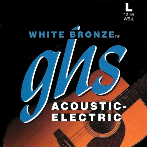 GHS White Bronze struny pro elektroakustickou kytaru, Alloy 52, Standard Light, .012-.054