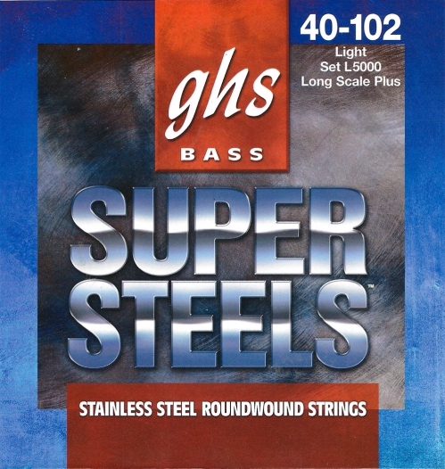 GHS Super Steels struny pro basovou kytaru, 4-str. Light, .040-.102