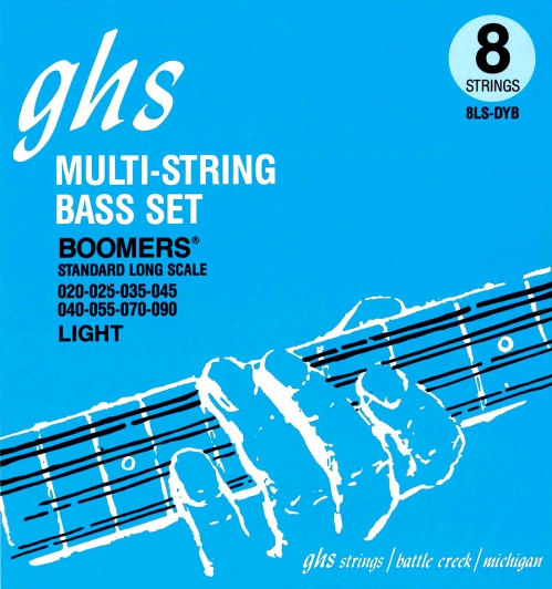 GHS Bass Boomers struny pro baskytaru 8-str. Regular, .020-.090