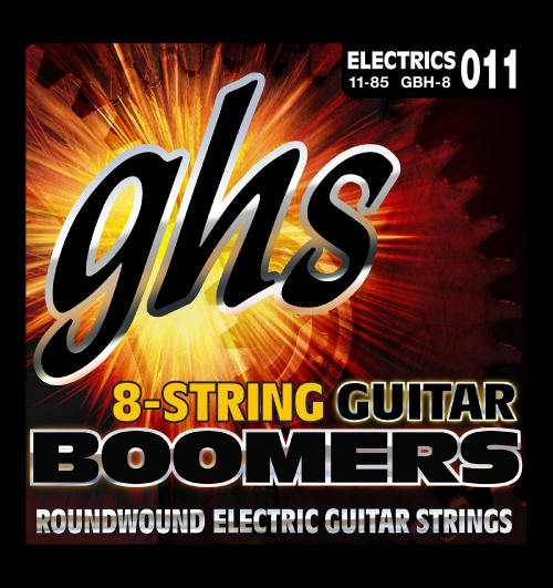 GHS Guitar Boomers struny pro elektrickou kytaru, 8-str. Heavy, .011-.085