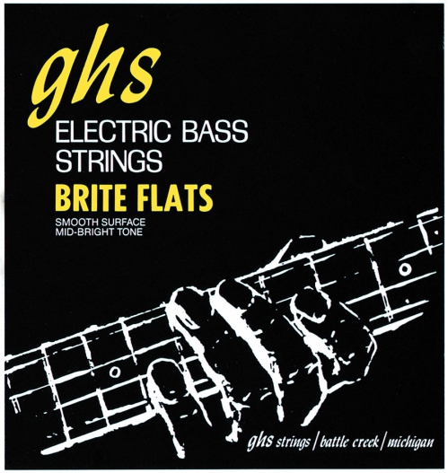 GHS Brite Flats struny pro baskytaru  4-str. Medium, .049-.108