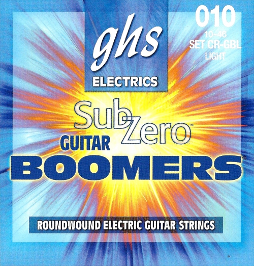 GHS Sub Zero Boomers struny pro elektrickou kytaru, Light, .010-.046