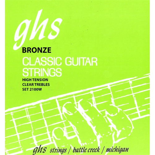 GHS Silver Alloy struny pro klasickou kytaru, Tie-On, Phosphor Bronze Basses, High Tension