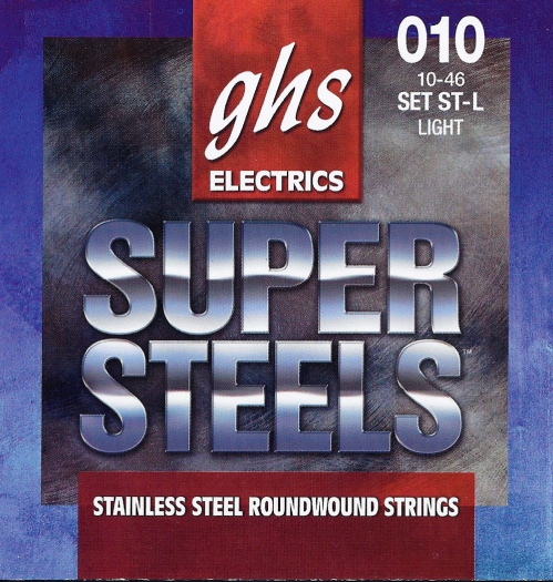 GHS SUPER STEELS struny pro elektickou kytaru, Light, .010-.046