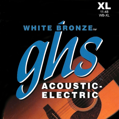 GHS White Bronze struny pro elektroakustickou kytaru, Alloy 52, Extra Light, .011-.048