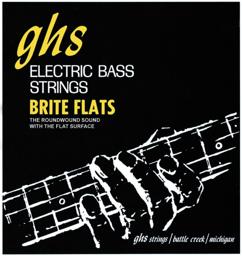 GHS Brite Flats struny pro baskytaru  4-str. Regular, .049-.108, Short Scale