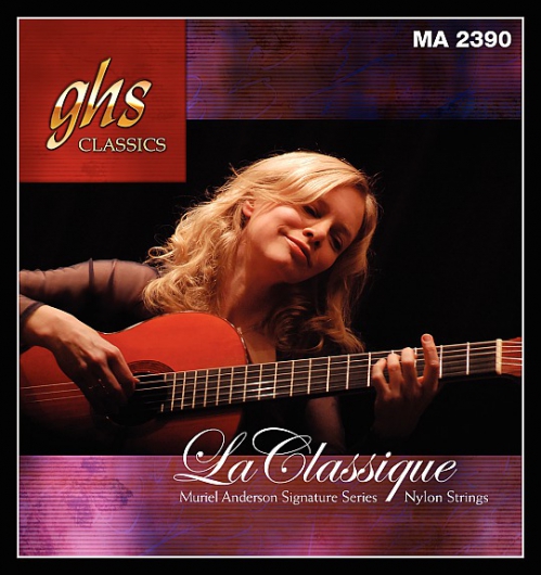 GHS LA Classique - Muriel Anderson Signature struny pro klasickou kytaru, Tie-On