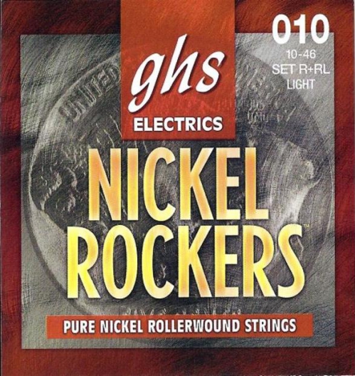 GHS NICKEL ROCKERS struny pro elektrickou kytaru, Light, .010-.046, Rollerwound