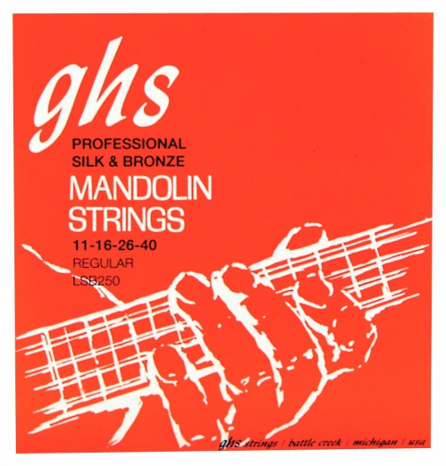 GHS Professional struny pro mandolnu, Loop End, Silk and Bronze, Regular, .011-.040