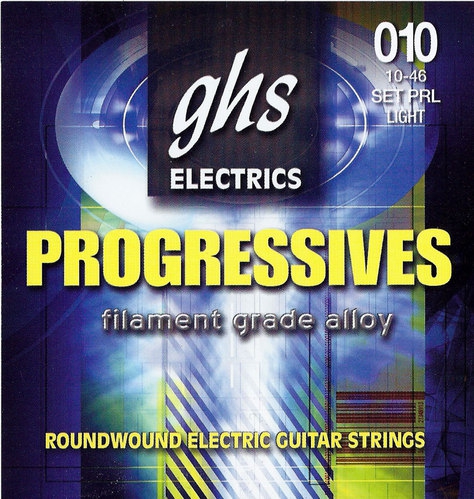 GHS PROGRESSIVES struny pro elektrickou kytaru, Light, .010-.046