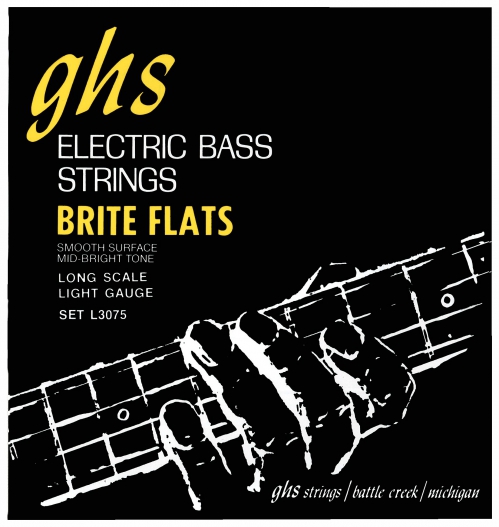 GHS Brite Flats struny pro baskytaru 4-str. Light, .045-.098