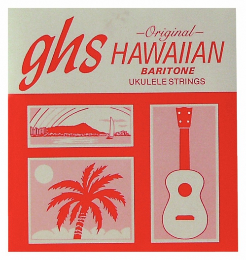 GHS Ukulele Nylon Tie-Ends struny pro ukulele- Baritone, Black Nylon