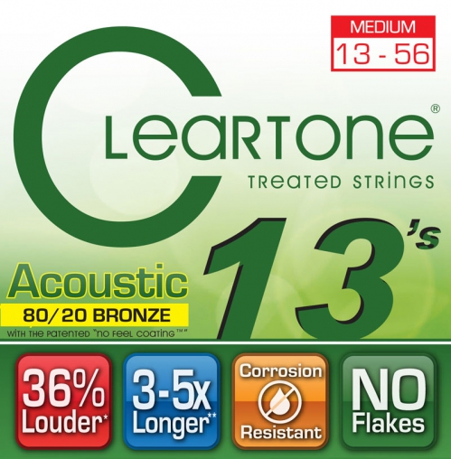 Cleartone struny pro akustickou kytaru 13-56 bronze