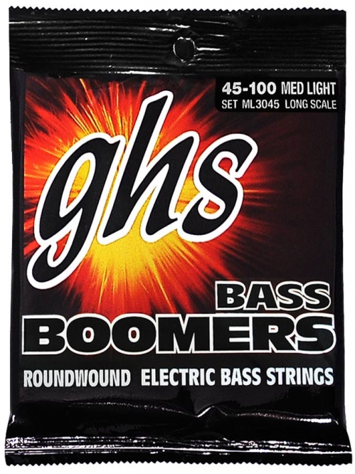 GHS Bass Boomers Struny pro baskytaru 4-str. Medium Light, .045-.100