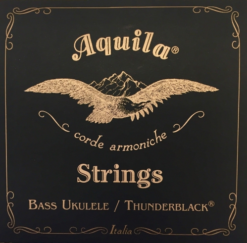 Aquila Thunderblack Bass struny pro ukulele, EADG, 20 Scale