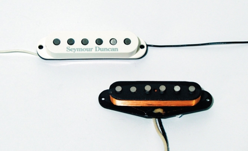 Seymour Duncan SSL-5L RW/RP Custom Staggered Strat, tapped konvertor