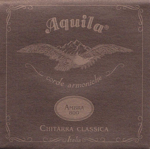 Aquila Ambra 800 - Nylgut & Silver Plated Copper / Classical Guitar struny pro klasickou kytaru
