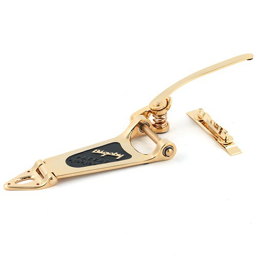 Bigsby B6 Vibrato Gold Plated left w-bridge, for large A--Archtop Guit kobylka