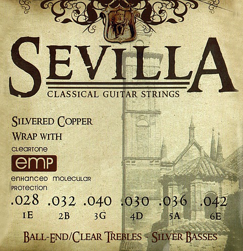 Cleartone Sevilla Classic Tie-on Regular Tension Sada strun pro klasickou kytaru