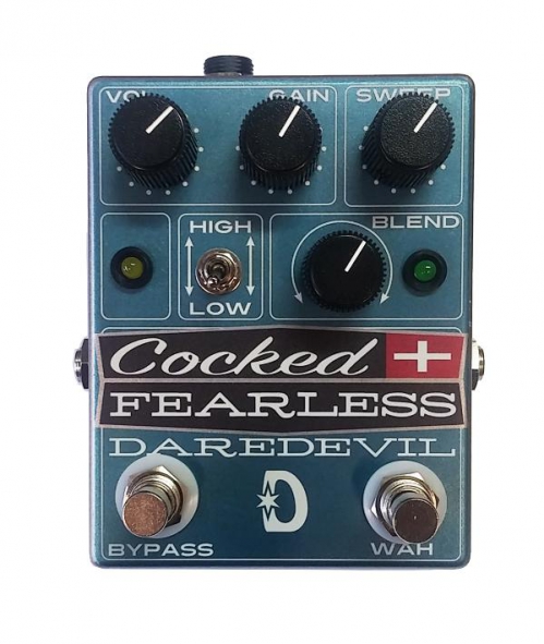 Daredevil Cocked & Fearless - 2-in-1 Distortion & Cocked Wah Pedal