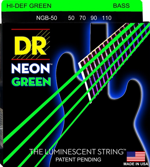 DR NGB-50 NEON Hi-Def Green Set .050-.110 DR NGB-50 NEON Hi-Def Green Set .050-.110