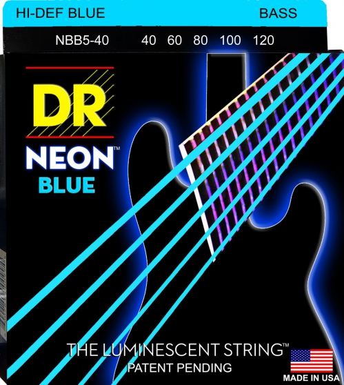DR NBB5-40 NEON Hi-Def Blue Set .040-.120