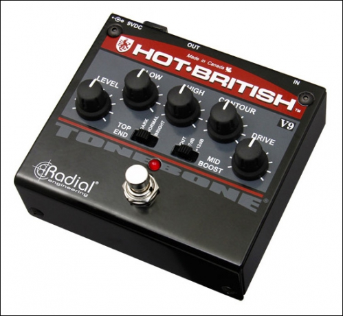 Radial Hot-British-V9 Tonebone Hot British V9 Tube Distortion