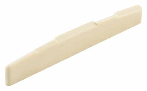 Graphtech LQ-9280-C0 - Acoustic Guitar Saddle, Flat, Compensated, 1/8 thick, Lefthand Version