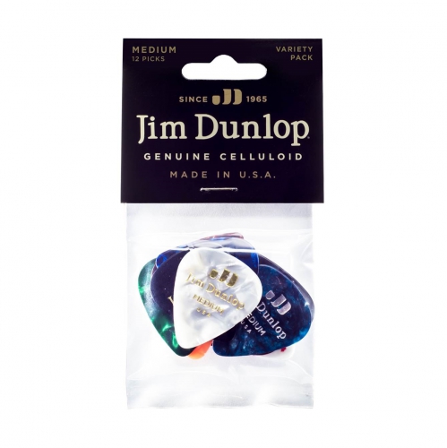 Dunlop Genuine Celluloid Pick Variety Player′s Pack Medium