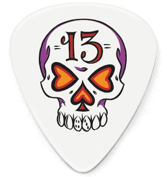 Dunlop Blackline Original Alan Forbes Picks, Skull 0.73 mm