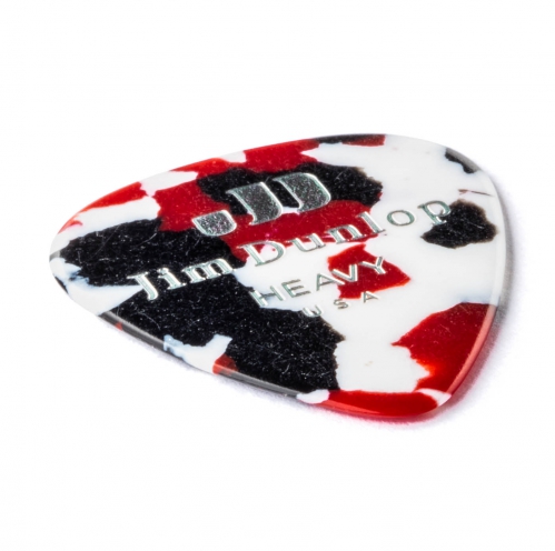 Dunlop Genuine Celluloid Classic Picks, Player′s Pack, confetti, heavy