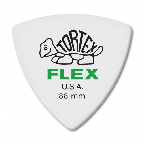 Dunlop Tortex Flex Triangle Picks, Player′s Pack, 0.88 mm