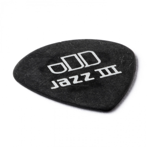 Dunlop Tortex Pitch Black Jazz Picks, Player′s Pack, 0.50 mm