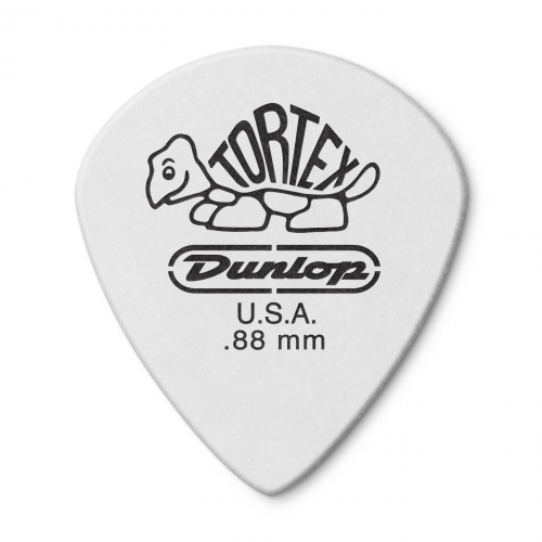 Dunlop Tortex White Jazz Picks, Refill Pack, 0.88 mm