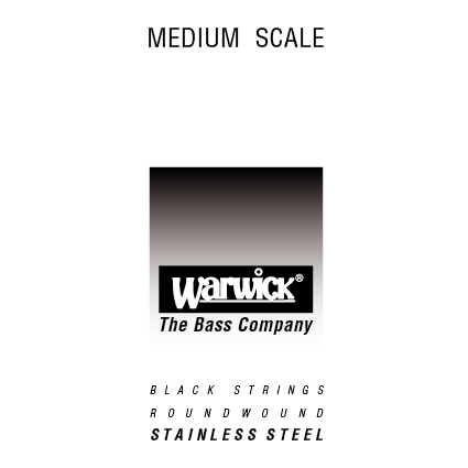 Warwick 39095 Black Label.095, Medium Scale