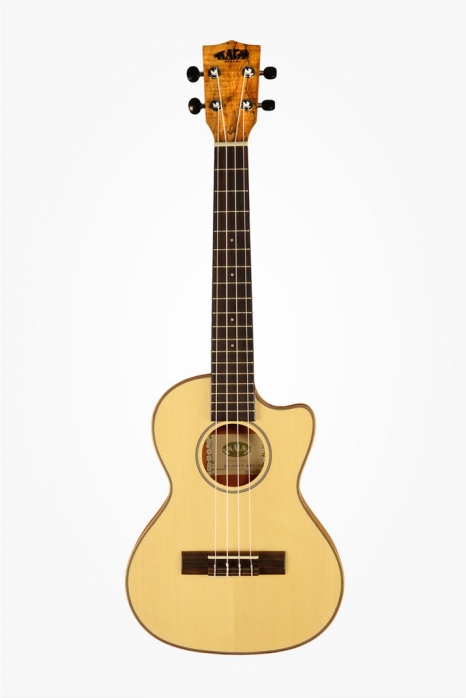 KALA Spalted Maple Travel Tenor Ukulele